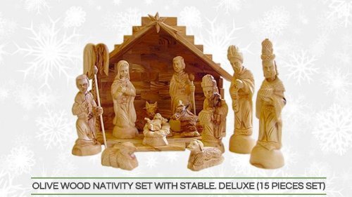 Beautiful and Affordable Wooden Nativity Set From Bethlehem 