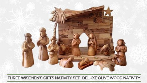 Beautiful and Affordable Wooden Nativity Set From Bethlehem 