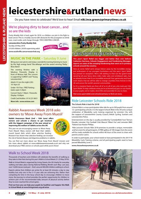 Primary Times Leicestershire May 2018