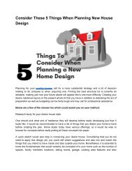 Take Care of These 5 Things While Planning Home Design