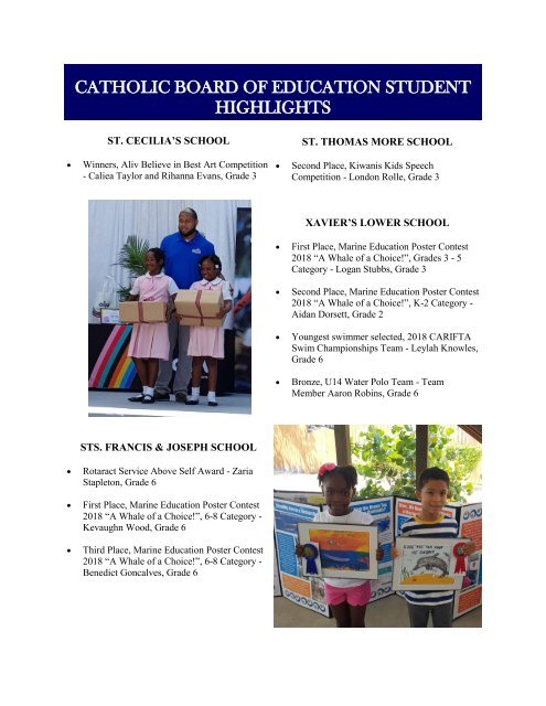 Catholic Board of Education E-Magazine - Spring 2018 
