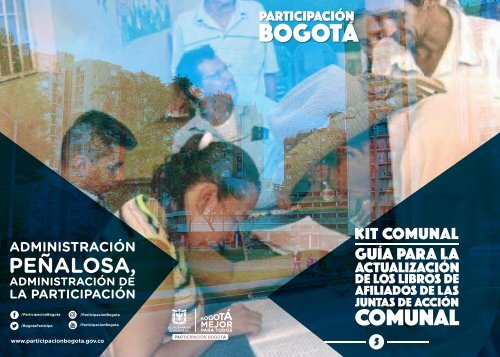 Kit Comunal. Guía para la actualización de los Libros de afiliados de las Juntas de Acción Comunal