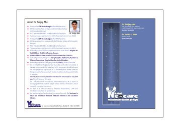 About Dr. Sanjay Aher - Home :: Neocare Hospital
