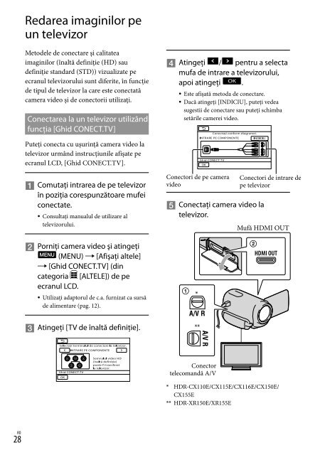 Sony HDR-CX155E - HDR-CX155E Consignes d&rsquo;utilisation Finlandais