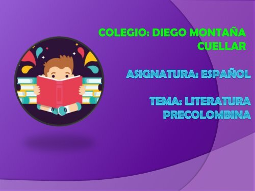 taller Literatura.Precolombina grado8vo