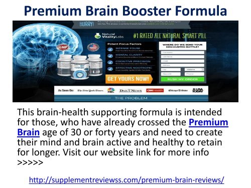 Premium Brain Booster Formula