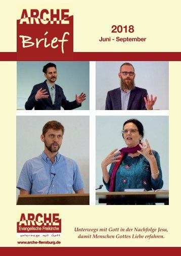 Gemeindebrief ARCHE Juni - Sept. 2018