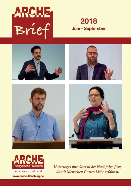 Gemeindebrief ARCHE Juni - Sept. 2018