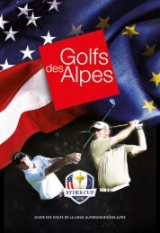 Golfs des Alpes 2018