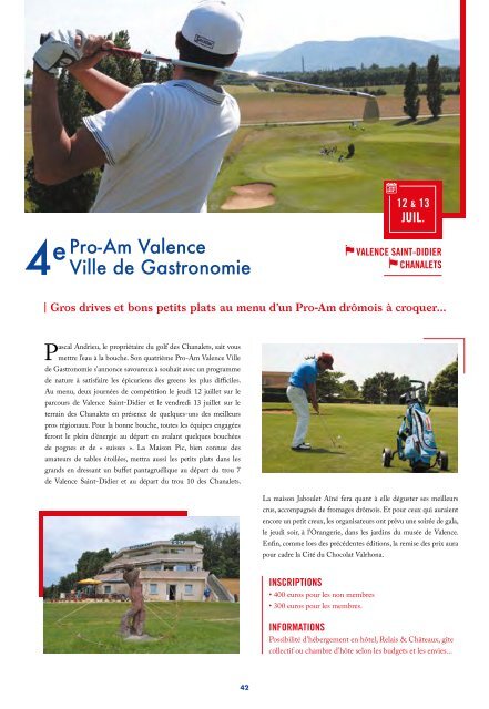 Golfs des Alpes 2018