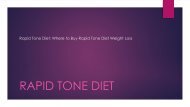 Rapid Tone Diet: Where to Buy Rapid Tone Diet for Weight loss