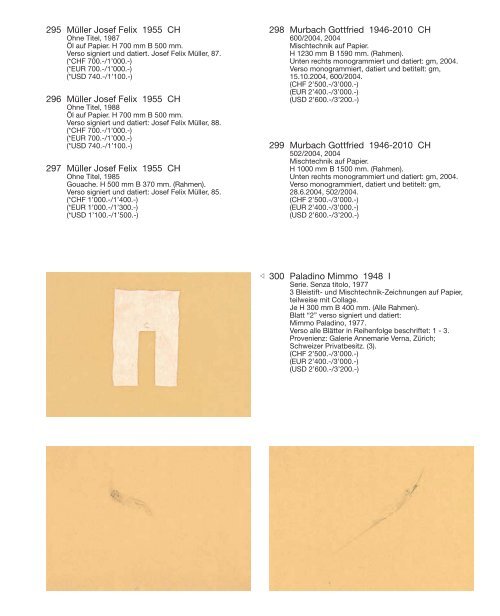 Kunst Auktion 29. - 30. Mai 2017, Germann Auktionshaus, Zürich