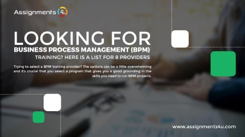 8 Business Process Management (BPM) Training Providers