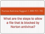 What are the steps to allow a file that is blocked by Norton antivirus