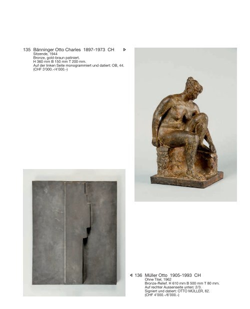 Kunst Auktion 8. - 10. Juni 2015, Germann Auktionshaus, Zürich