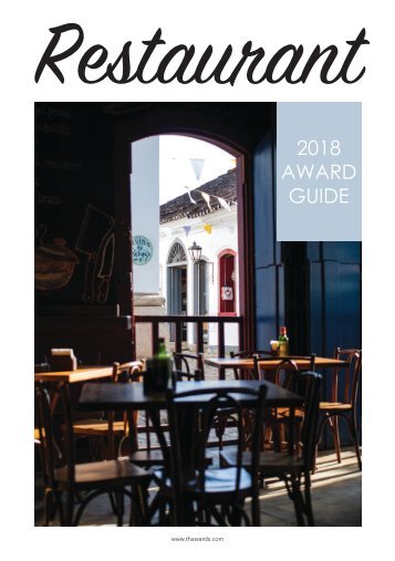 Travel & Hospitality Awards | Restaurants Winners 2018 | www.thawards.com
