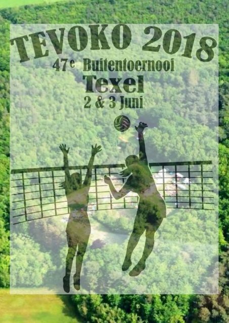 Programmaboekje Tevoko Volleybal Buitentoernooi 2018