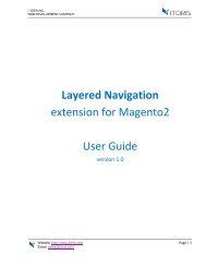Magento 2 Layered Navigation Extension by ITORIS INC