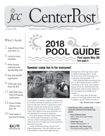 2018 Pool Guide and Summer CenterPost