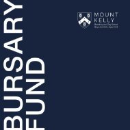 Mount Kelly Bursary Fund Brochure