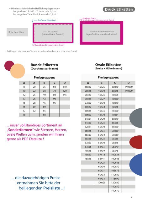 Etiketten 2018 - Prospekt - point of media Verlag