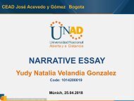 Narrative Essay - Yudy velandia gonzalez