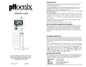 pHoenix Calibration Guide - Mesa Labs