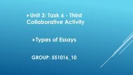 Unit 3: Task 6 - Third Collaborative Activity