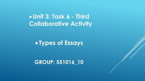 Unit 3: Task 6 - Third Collaborative Activity