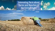 Interesting Facts about Farms and Ranches in the United States