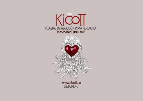 31 Catálogo Pijamas Kicott Damas Invierno 2018