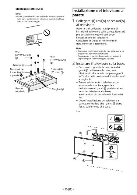 Sony KDL-55W829B - KDL-55W829B Informations d'installation du support de fixation murale N&eacute;erlandais