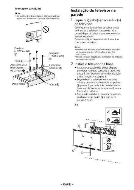 Sony KDL-55W829B - KDL-55W829B Informations d'installation du support de fixation murale N&eacute;erlandais