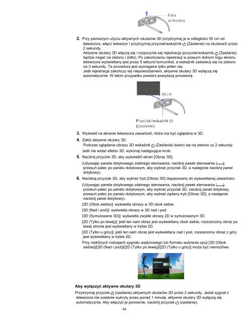 Sony KDL-55W829B - KDL-55W829B Manuel d'aide (version imprimable) Polonais