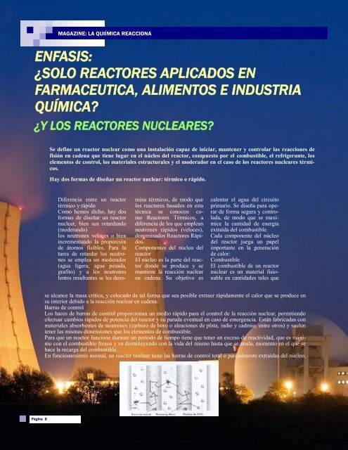 MAGAZINE-LA QUIMICA REACCIONA