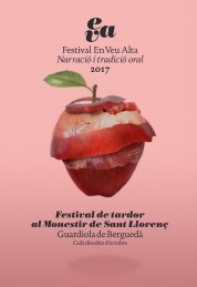 Programa Festival EVA 2017 Monestir de Sant LLorenç 