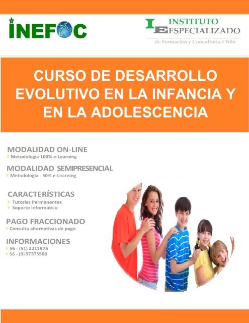 CURSO DE DESARROLLO EVOLUTIVO EN LA INFANCIA Y EN LA ADOLESCENCIA