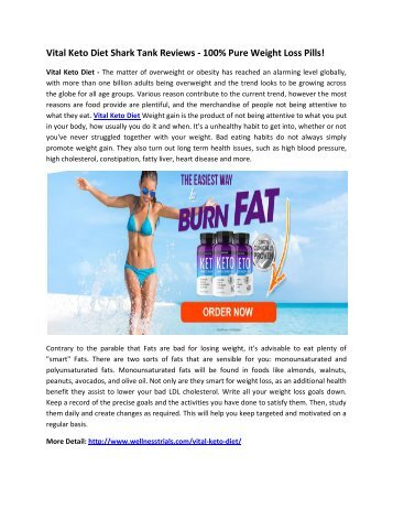  Vital Keto Diet Pills - Make Your Body Slim & Attractive!