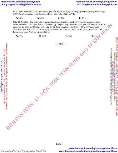 Bộ đề thi thử THPT QG 2018 Các môn TOÁN - LÍ - HÓA Các trường THPT Cả nước CÓ HƯỚNG DẪN GIẢI (Lần 23) [DC12052018]