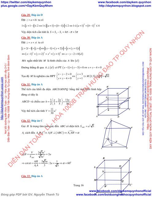 Bộ đề thi thử THPT QG 2018 Các môn TOÁN - LÍ - HÓA Các trường THPT Cả nước CÓ HƯỚNG DẪN GIẢI (Lần 23) [DC12052018]