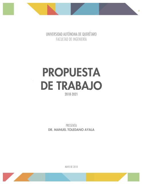 Dr. Manuel Toledano | Plan de Trabajo (Extenso)