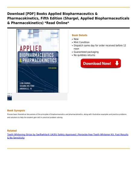 Biopharmaceutics And Pharmacokinetics Books Pdf