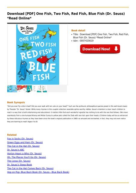 11+ Dr Seuss Books One Fish Gif