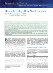 Humidified High-Flow Nasal Cannula - Hospital Regional ...