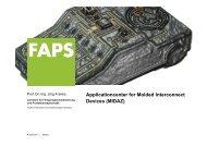 Applicationcenter for Molded Interconnect Devices (MIDAZ) - FAPS