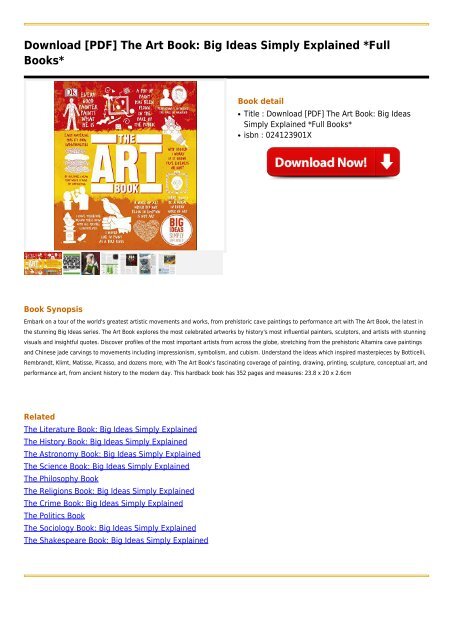 The Art Book Big Ideas Simply