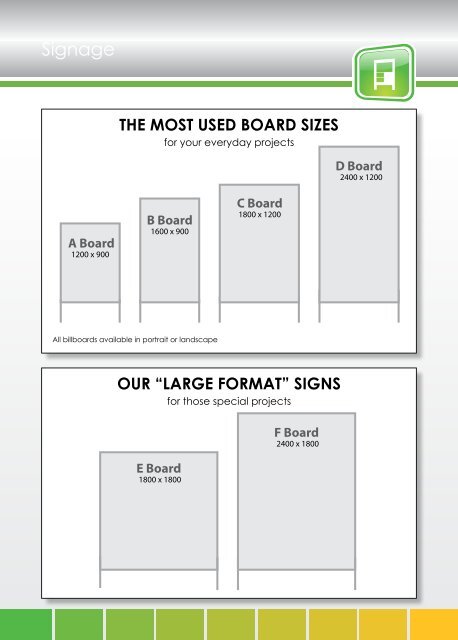 ABC Photosign price list