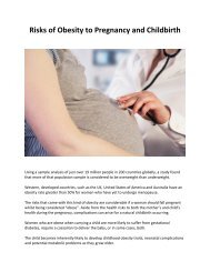 Risks of Obesity to Pregnancy and Childbirth