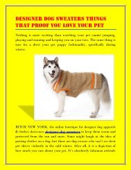 Designer dog sweaters things that proof you love your pet