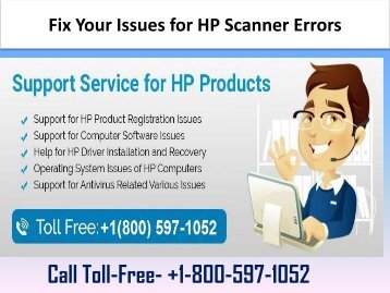 Call +1-800-597-1052 HP Scanner Support Number 